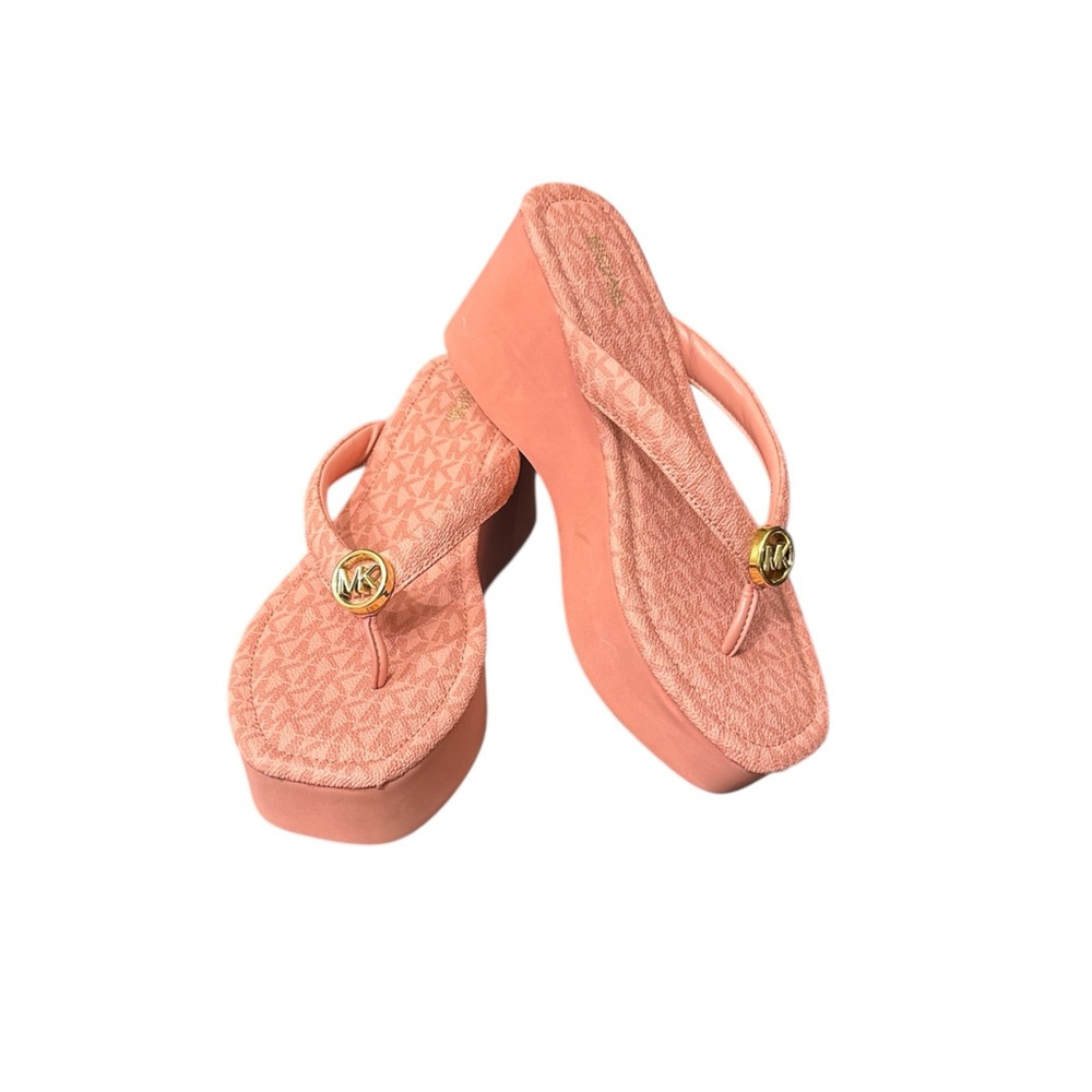 Michael Kors Peach Platform Sandals